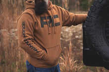Load image into Gallery viewer, Rough Country Hoodie | RC Topographical Sleeve | Saddle | SM