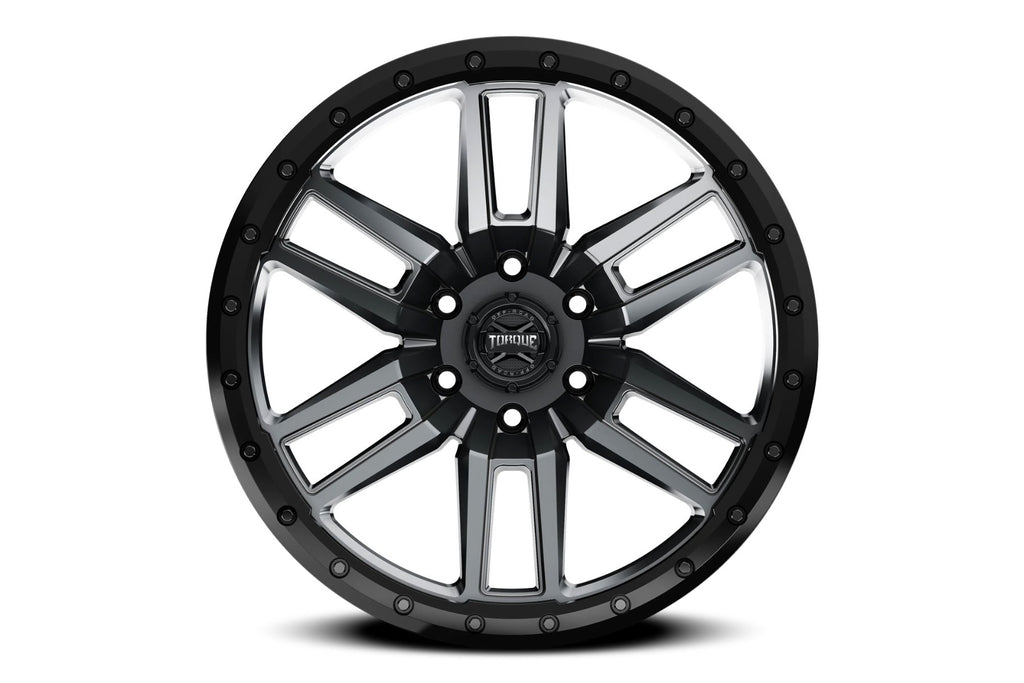 Torque Pritchett | Anthracite w/Black Lip | 18x9 | 6x5.5 | -12mm