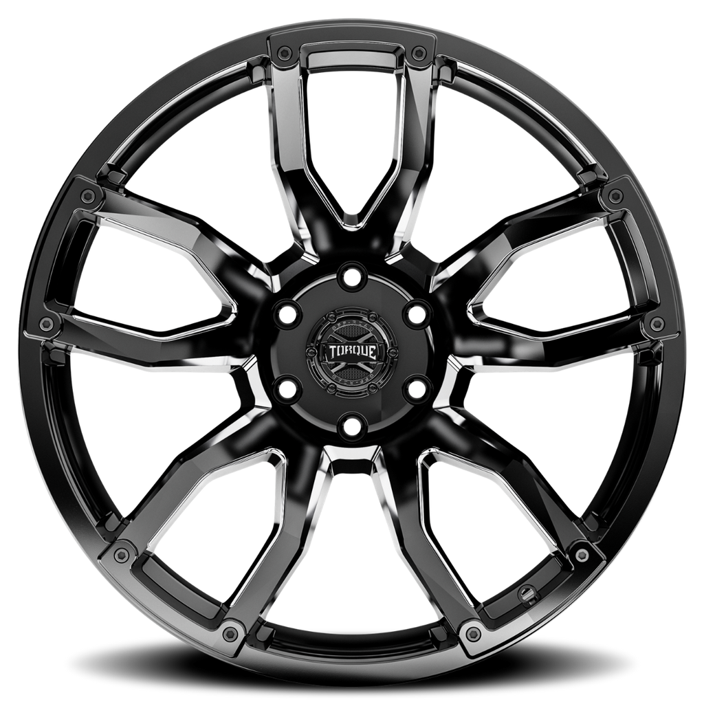 Torque Impact | Gloss Black w/Milled Accents | 20x9 | 8x180 | 0mm