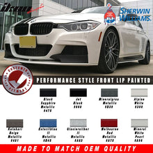 Load image into Gallery viewer, 2012-2018Â BMW F30 3 Series P Style 2 Tone Painted Front Bumper Lip PP
