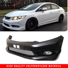 Load image into Gallery viewer, 2012-2015Â Honda Civic 4Dr FB6 Front Bumper MD Lip Conversion Foglight