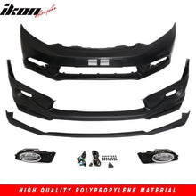 Load image into Gallery viewer, 2012-2013Â Honda Civic 2Dr JDM Front Bumper Mug Lip Conversion Foglight