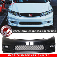 Load image into Gallery viewer, 2012-2013Â Honda Civic 2Dr JDM Front Bumper Mug Lip Conversion Foglight
