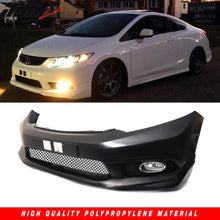 Load image into Gallery viewer, 2012-2013Â Honda Civic 2Dr Front Bumper MD Lip Conversion Foglight PP