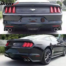 Load image into Gallery viewer, 2015-2016Â Ford Mustang GT350 Black Rear Bumper Kit With Diffuser