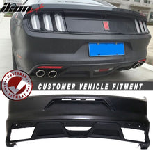 Load image into Gallery viewer, 2015-2016Â Ford Mustang GT350 Black Front Rear Bumper Conversion PP