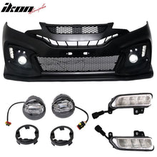 Load image into Gallery viewer, 2015-2016Â Honda Fit GK5 Jazz Front Bumper Conversion DLR Foglight PP