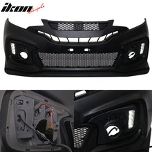 Load image into Gallery viewer, 2015-2016Â Honda Fit GK5 Front Bumper Conversion Cover DRL Light PP