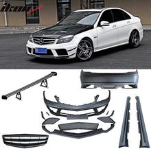 Load image into Gallery viewer, 2008-2011 Benz W204 Black-Series Conversion Front Rear BodyKit PP