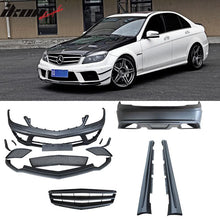 Load image into Gallery viewer, 2008-2011 Benz W204 Black-Series Style Front Rear Conversion PP