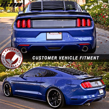 Load image into Gallery viewer, 2015-2023Â Ford Mustang IKON Black Rear Window Louver Side Louvers ABS