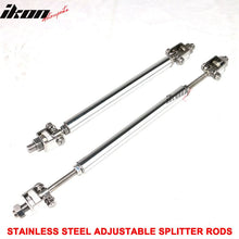 Load image into Gallery viewer, Universal 2PC 8-10.6" Front Bumper Splitter Strut Rods Stainless Steel
