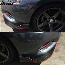 Load image into Gallery viewer, Universal Type 3 Front Bumper Lip Splitter Winglet Carbon Fiber