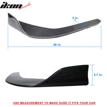 Load image into Gallery viewer, Universal Type 3 Front Bumper Lip Splitter Winglet Carbon Fiber