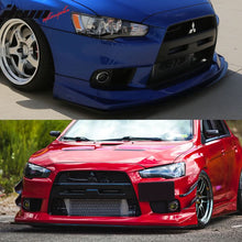 Load image into Gallery viewer, 2008-2015 Mitsubishi Lancer EVO X 10 Front Splitter For VTX Voltex Lip