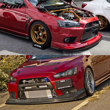Load image into Gallery viewer, 2008-2015 Mitsubishi Lancer EVO X 10 Front Splitter For VTX Voltex Lip