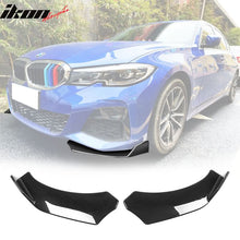 Load image into Gallery viewer, Universal Gloss Black Front Lip Splitter Chin Spoiler Air Dam 2PC