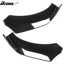 Load image into Gallery viewer, Universal Gloss Black Front Lip Splitter Chin Spoiler Air Dam 2PC