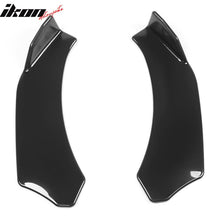Load image into Gallery viewer, Universal Gloss Black Front Lip Splitter Chin Spoiler Air Dam 2PC