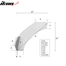 Load image into Gallery viewer, Universal Gloss Black Front Lip Splitter Chin Spoiler Air Dam 2PC