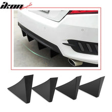 Load image into Gallery viewer, Universal Unpainted Rear Bumper Lip Diffuser Shark Fins ABS 4PC