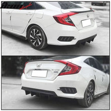 Load image into Gallery viewer, Universal Unpainted Rear Bumper Lip Diffuser Shark Fins ABS 4PC