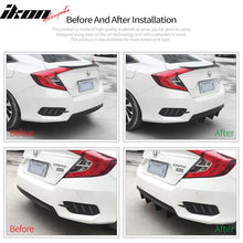 Load image into Gallery viewer, Universal Unpainted Rear Bumper Lip Diffuser Shark Fins ABS 4PC