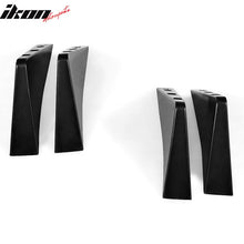 Load image into Gallery viewer, Universal Unpainted Rear Bumper Lip Diffuser Shark Fins ABS 4PC