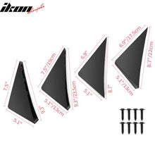 Load image into Gallery viewer, Universal Unpainted Rear Bumper Lip Diffuser Shark Fins ABS 4PC