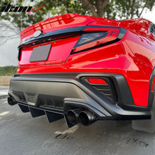 Load image into Gallery viewer, Universal Unpainted 22x20" Rear Bumper Lip Diffuser Assembly Cover ABS