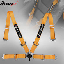 Load image into Gallery viewer, Universal 4 Point Cam-Lock Orange Racing Harness Seat Belt Nylon
