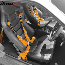 Load image into Gallery viewer, Universal 4 Point Cam-Lock Orange Racing Harness Seat Belt Nylon