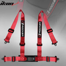 Load image into Gallery viewer, Universal 4 Point Buckle Red Racing Harness Racing Seat Belt Nylon