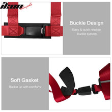 Load image into Gallery viewer, Universal 4 Point Buckle Red Racing Harness Racing Seat Belt Nylon