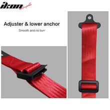 Load image into Gallery viewer, Universal 4 Point Buckle Red Racing Harness Racing Seat Belt Nylon