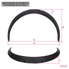 Load image into Gallery viewer, Universal Fitment ZG Ikon V3 50mm Wide Unpainted Front Fender Flare PP