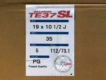 Load image into Gallery viewer, Volk Racing TE37SL 19x9.5 +22 / 19x10.5 +35 5x112 Pressed Graphite - A90 Supra / BMW G2x (Set of 4)