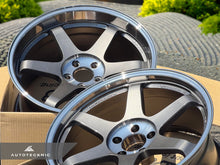Load image into Gallery viewer, Volk Racing TE37SL 19x9.5 +22 / 19x10.5 +35 5x112 Pressed Graphite - A90 Supra / BMW G2x (Set of 4)