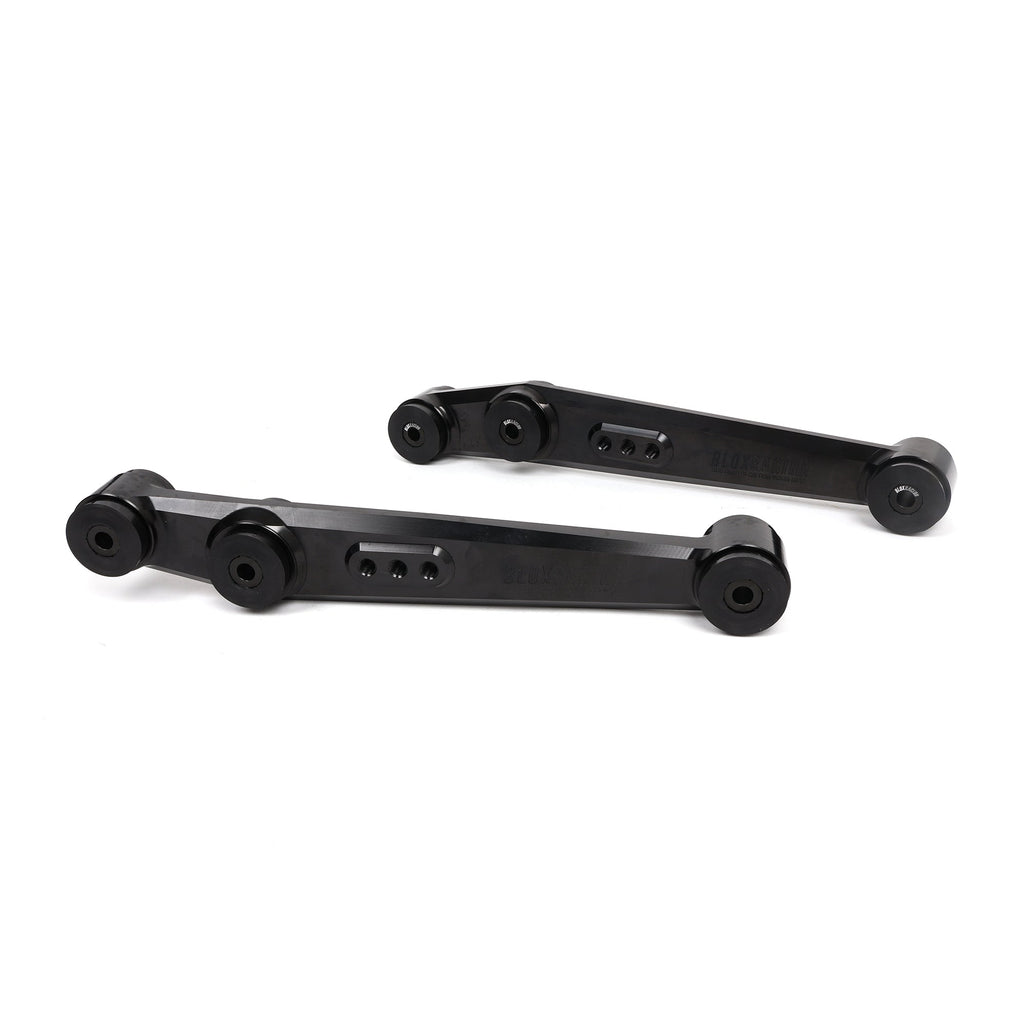 BLOX Racing V2 Billet Rear Lower Control Arms (Polyurethane) - 88-95 Civic EF/EG // 90-01 Integra DA/DC2