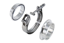 Load image into Gallery viewer, HPS Performance VCKIT-AL-350 HPS V-band clamp with interlocking aluminum flanges for 3.5" OD tubing.
