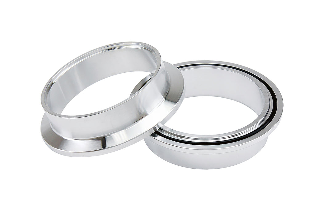 HPS Performance VCKIT-AL-500 HPS V-band clamp with interlocking aluminum flanges for 5" OD tubing.