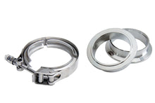 Load image into Gallery viewer, HPS Performance VCKIT-SS-600 HPS V-band clamp with interlocking stainless steel flanges for 6" OD tubing.