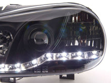 Load image into Gallery viewer, Volkswagen Golf 4 Black LED Headlights with Daytime Running Lights (1998 - 2003)
