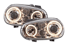 Load image into Gallery viewer, Volkswagen Golf 4 Type 1J Chrome Angel Eyes Headlights (1998-2003)
