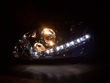 Load image into Gallery viewer, Volkswagen Golf 5 Chrome LED Headlights with Daytime Running Lights (2003 - 2008)