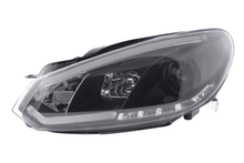Load image into Gallery viewer, Volkswagen Golf 6 Black LED Headlights with Daytime Running Lights (2008 - 2014)
