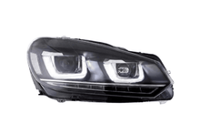Load image into Gallery viewer, Volkswagen Golf 6 MK6 Black Demon Eyes Projector Headlight (2008 - 2014)
