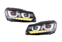 Load image into Gallery viewer, Volkswagen Golf 6 MK6 Black Demon Eyes Projector Headlight (2008 - 2014)