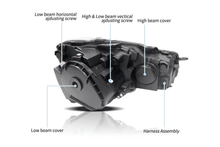 Load image into Gallery viewer, Volkswagen Golf 6 MK6 Black Demon Eyes Projector Headlight (2008 - 2014)