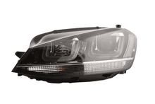 Load image into Gallery viewer, Volkswagen Golf Mk7 Black LED Headlights - R Style Chrome (12-17)